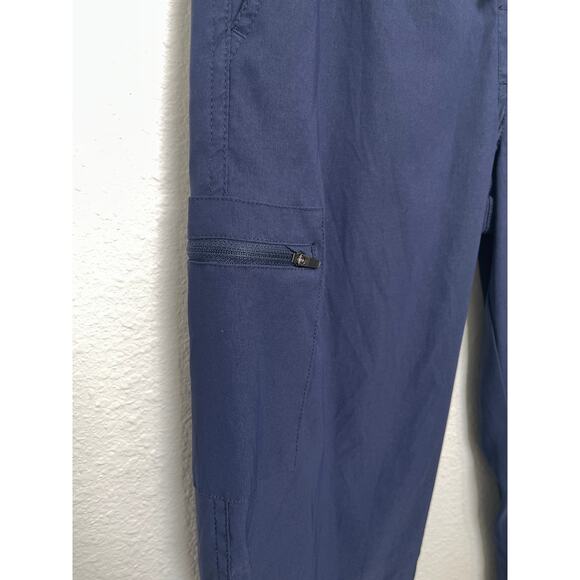 Weatherproof Vintage Jogger Pant Womens Large 14/16 Blue Navy Fleece Lined Cargo - Picture 3 of 11